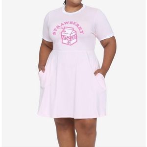 Hot Topic Strawberry Milk Dress